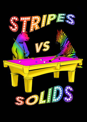 Stripes Vs. Solids rainbow edition